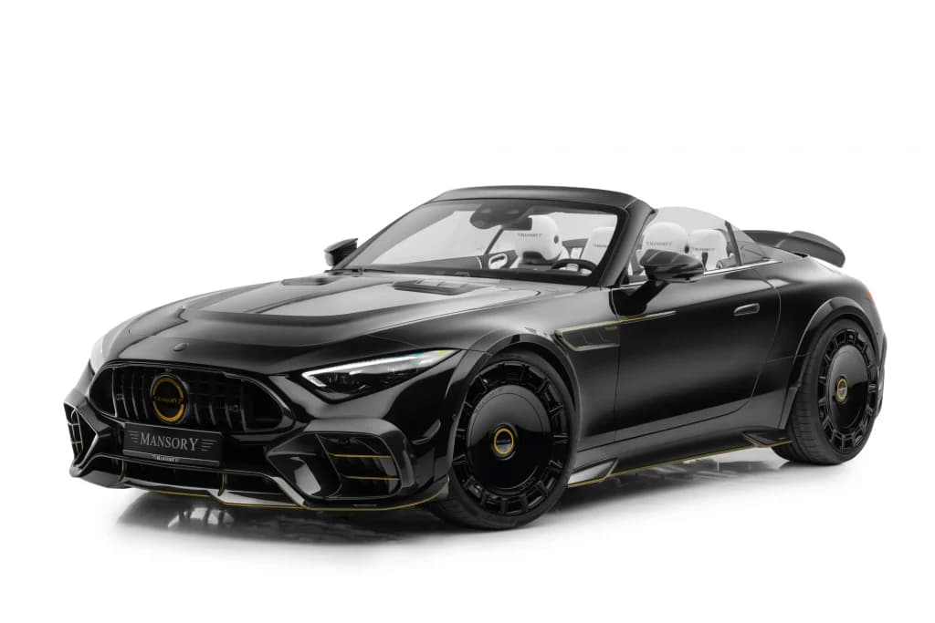 Widebody for Mercedes SL (R 232) Black detail 1