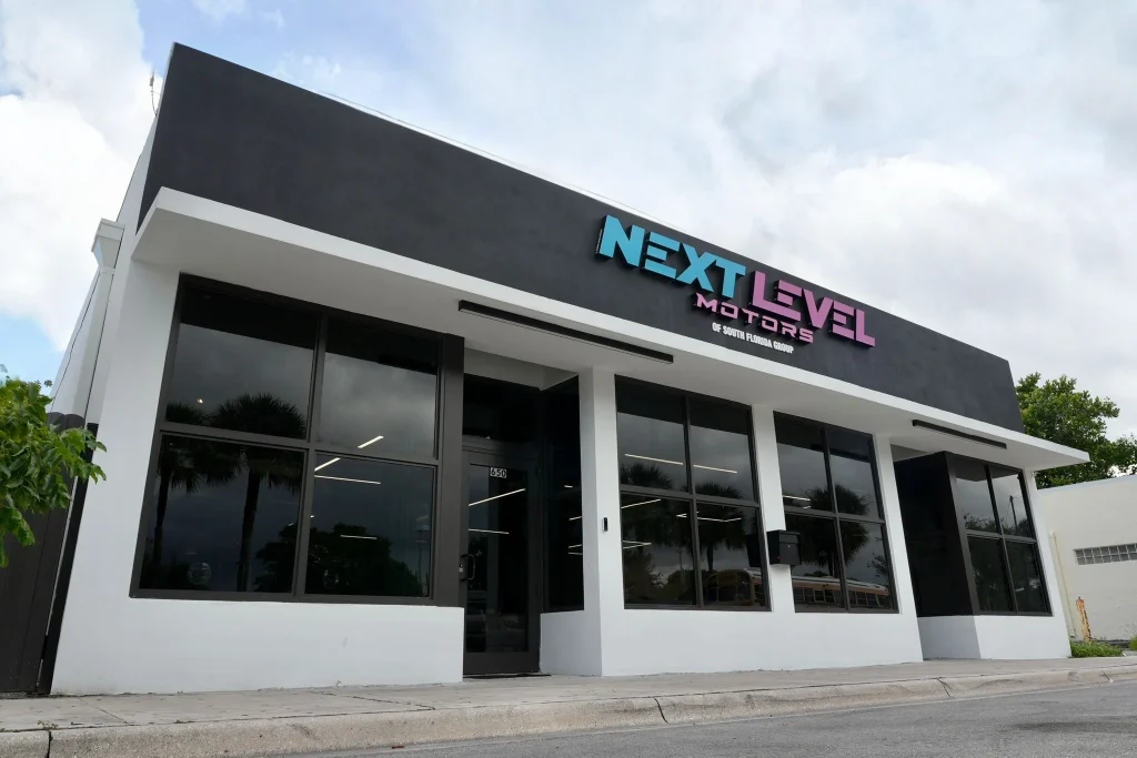 Next Level Motors Miami Showroom Luxury Cars