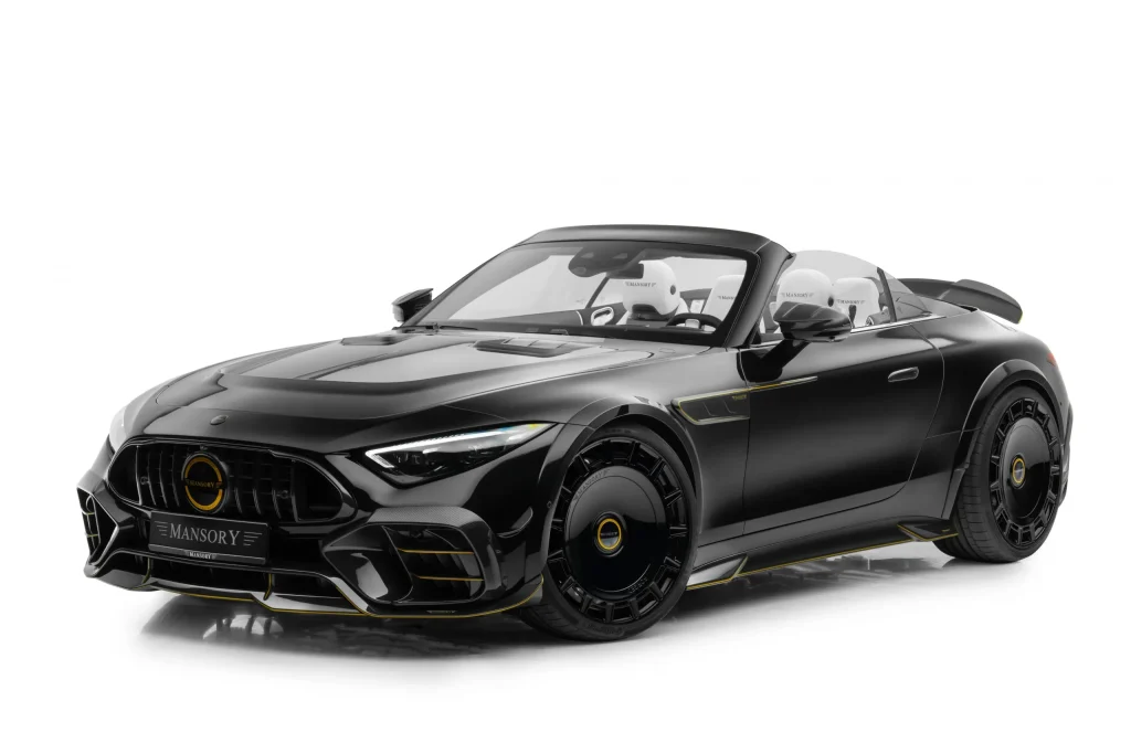 Widebody for Mercedes SL (R 232) Black detail 1